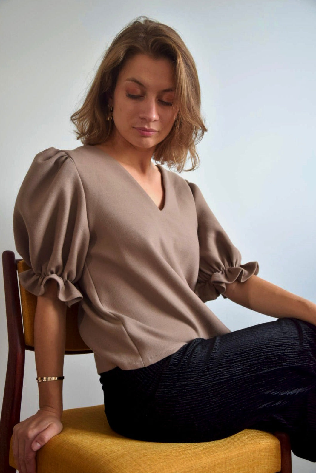top sarah | 2 en 1 | beige