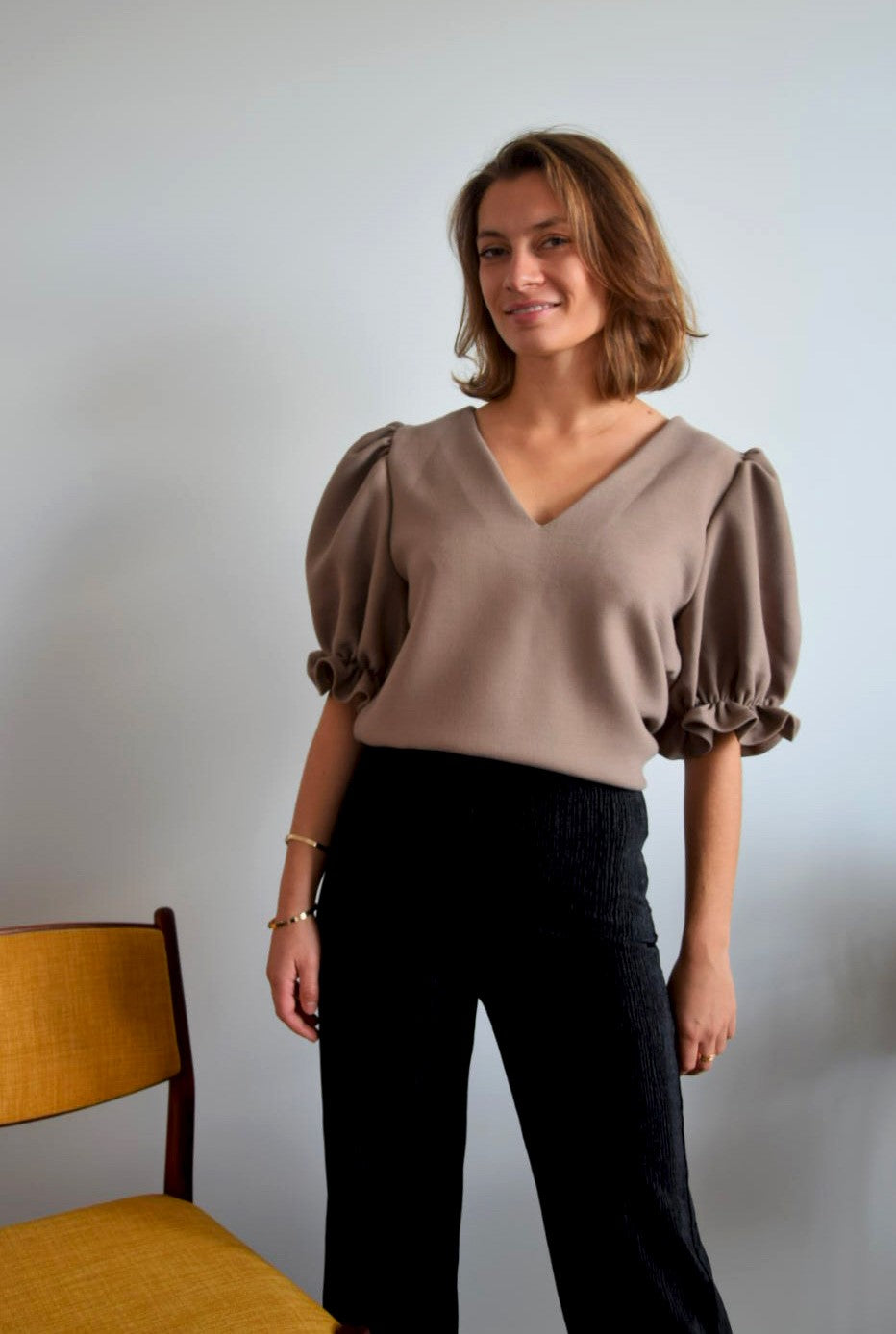 top sarah | 2 en 1 | beige