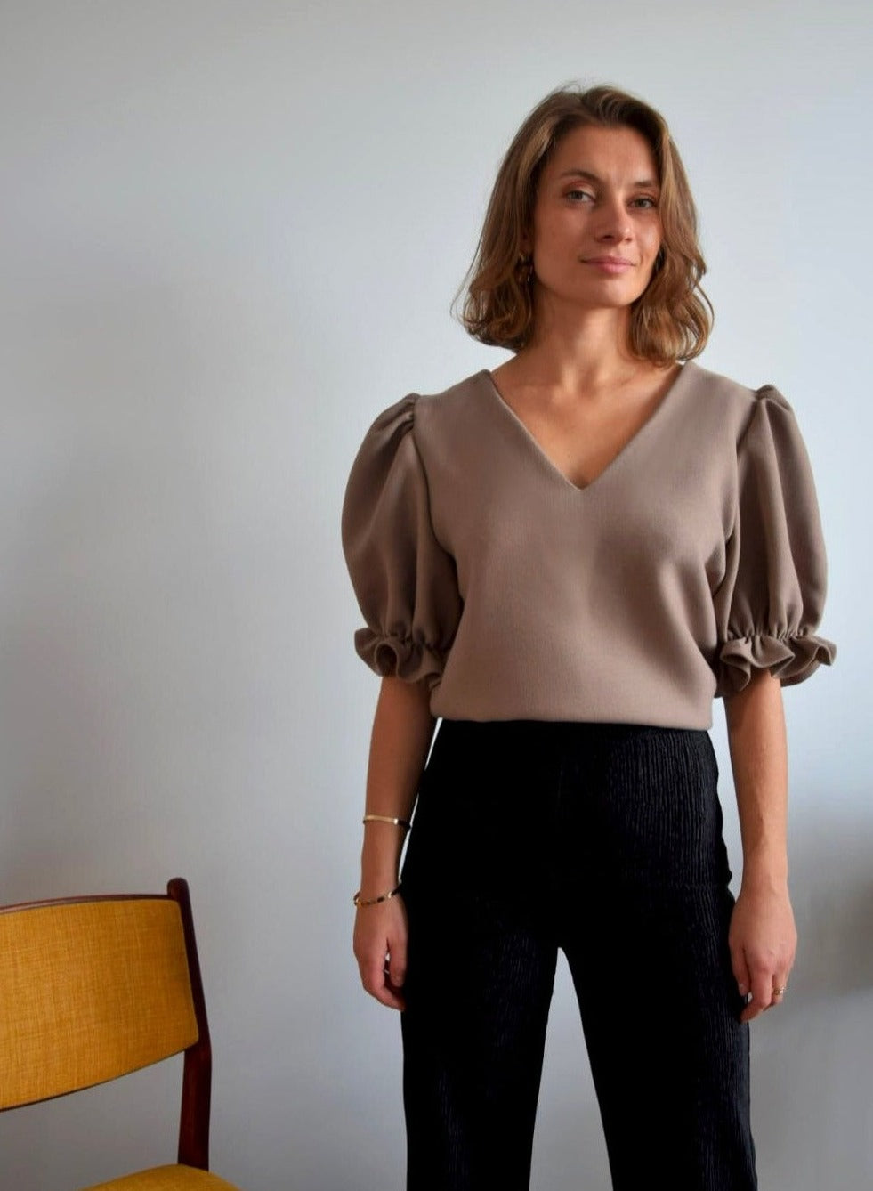 top sarah | 2 en 1 | beige