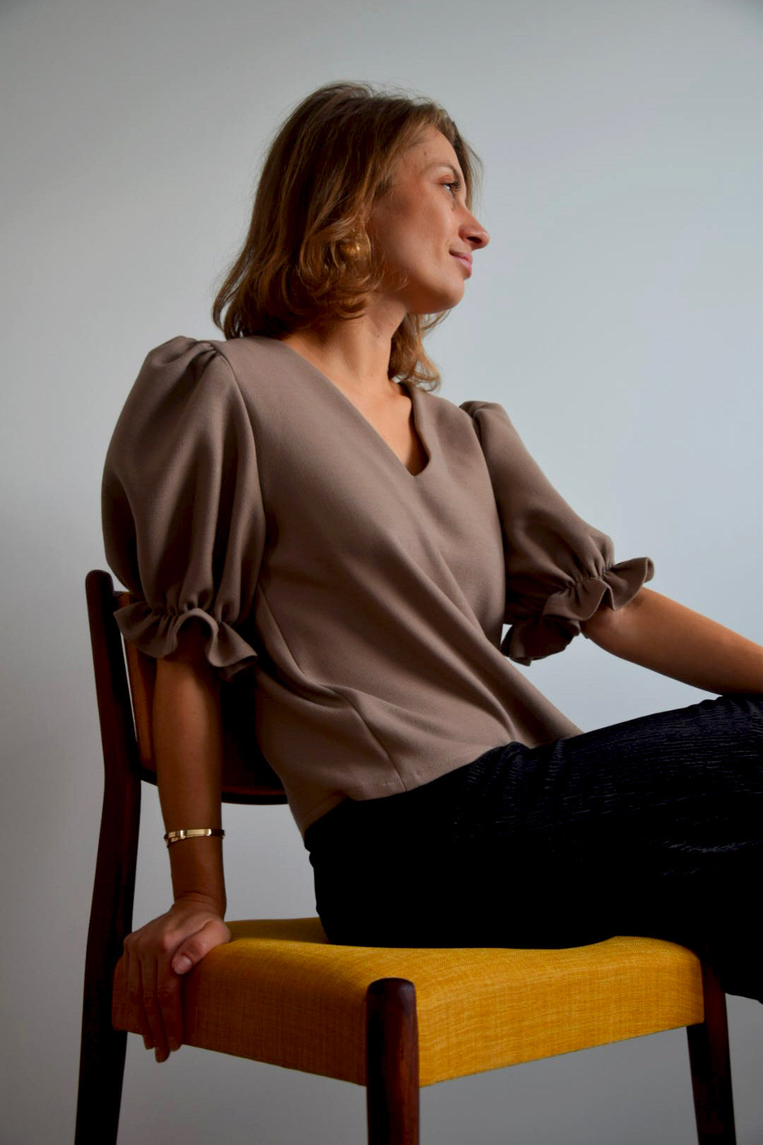 top sarah | 2 en 1 | beige