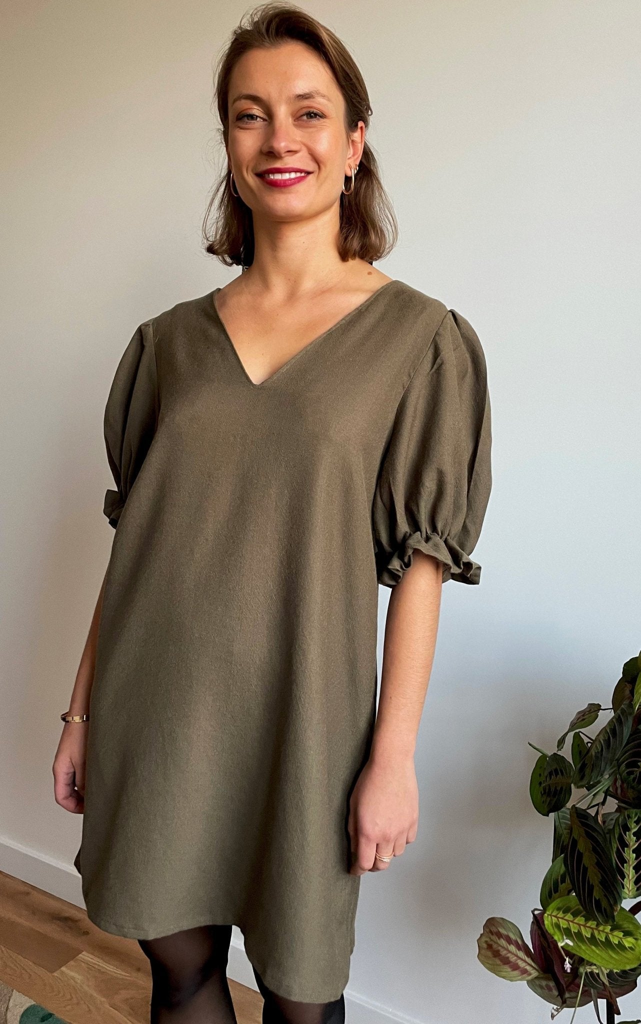 Robe Sarah | 2 en 1 | Kaki - Aptaé Paris