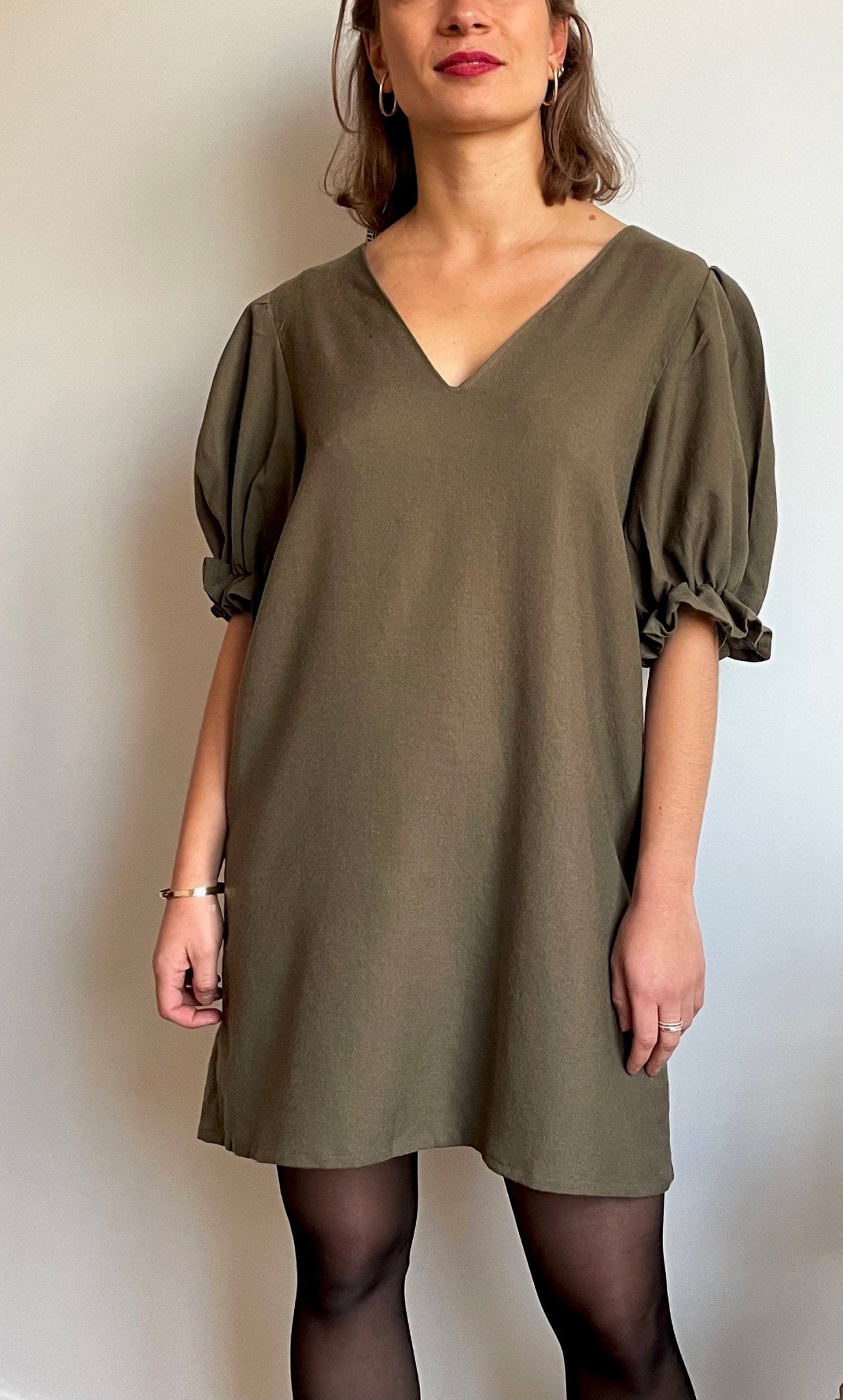 Robe Sarah | 2 en 1 | Kaki - Aptaé Paris