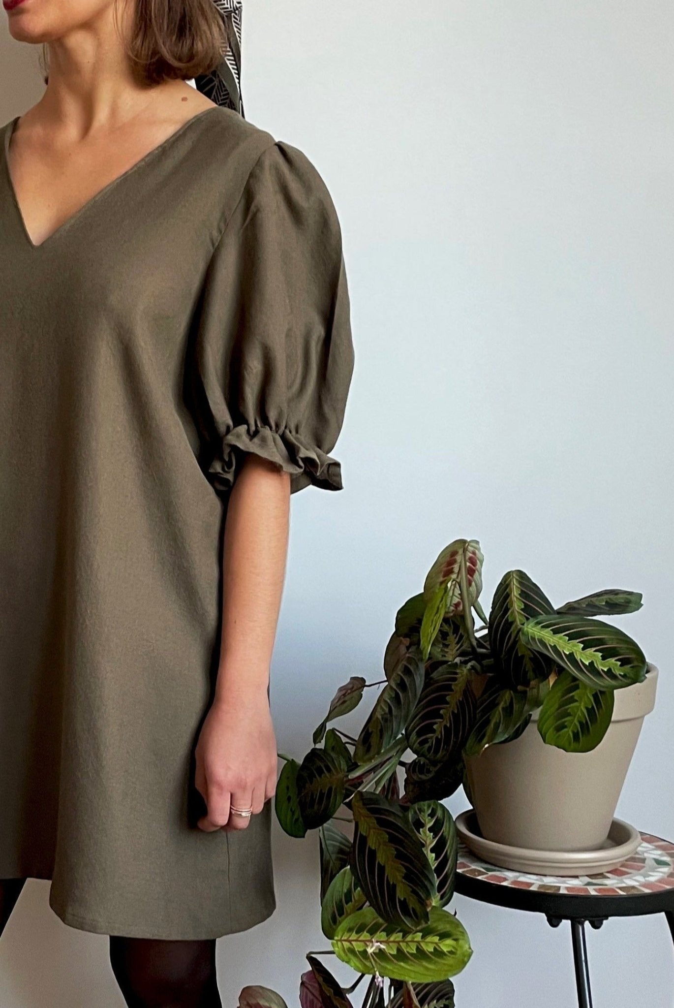 Robe Sarah | 2 en 1 | Kaki - Aptaé Paris