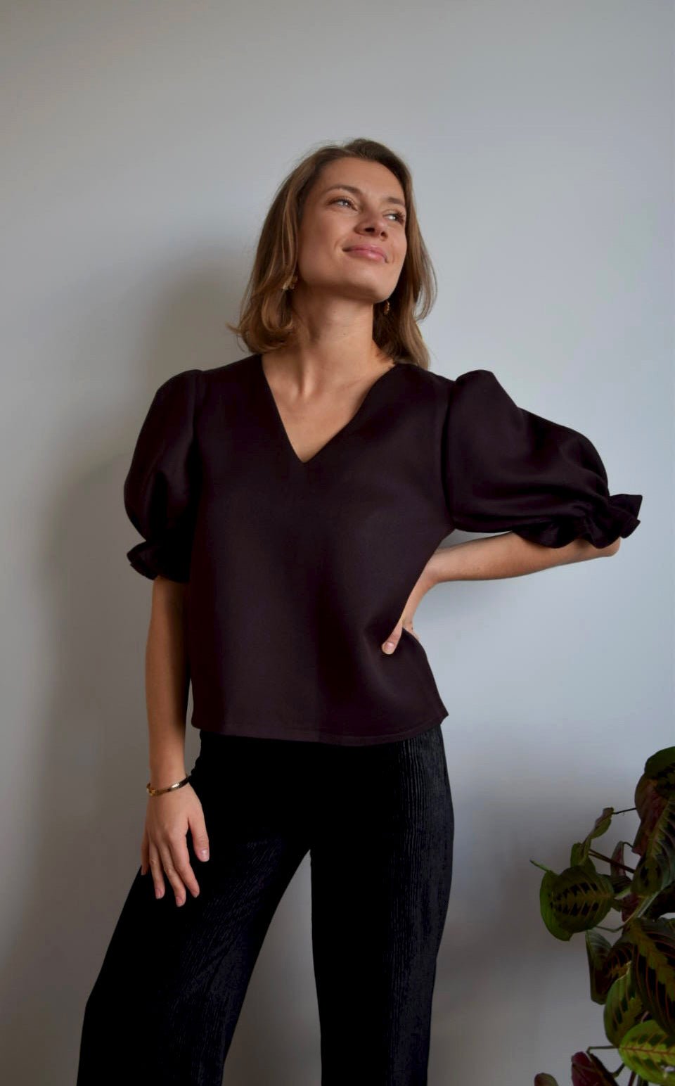 Top Sarah | 2 en 1 | Marron - Aptaé Paris
