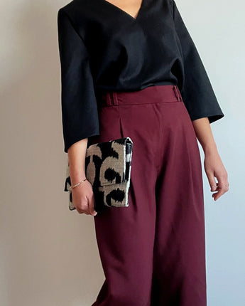 pantalon irina | 2 en 1 | bordeaux