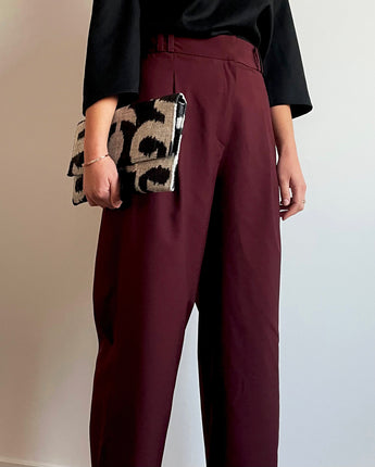 pantalon irina | 2 en 1 | bordeaux