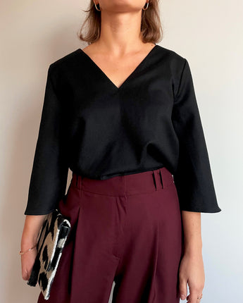pantalon irina | 2 en 1 | bordeaux