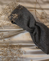 Bandeau Cheveux en Laine - Gris Chevron - Aptaé Paris