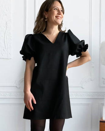 Robe Sarah | 2 en 1 | Noir - Aptaé Paris
