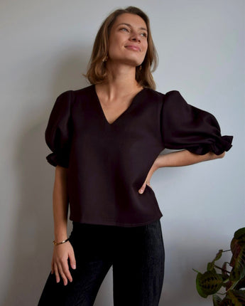 Top Sarah | 2 en 1 | Marron - Aptaé Paris